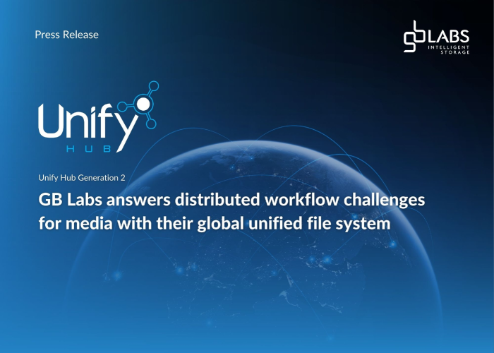 GB Labs answers distributed workflow challenges for media with their global unified file system