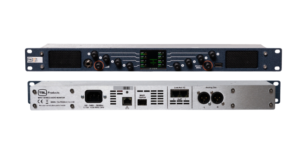TSL Unveils at IBC2023 Advanced IP Audio Monitoring  Solution with Redundancy