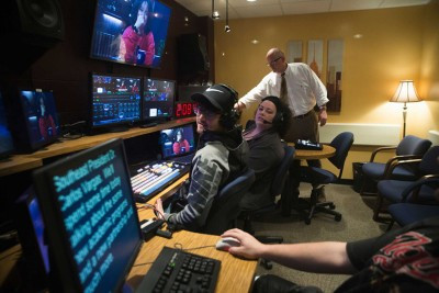 STUDENTS AT SOUTHEAST MISSOURI STATE UNIVERSITY TV and amp; FILM DEPARTMENT CLEARLY MONITOR ITS PROGRAMMING WITH MARSHALL